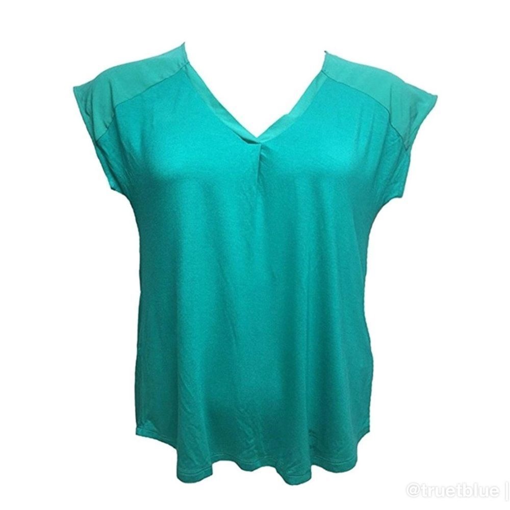 Adrienne Vittadini Teal Top Sz XXL - Picture 8 of 8